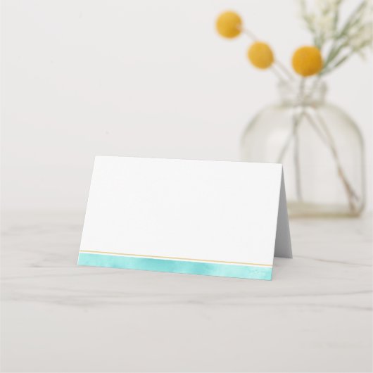 Placement Seashell Beach Carte de Mariage à thème plié (Dos)