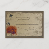 Placement Sélection de menu de carte de place de l'arbre à f (Dos)