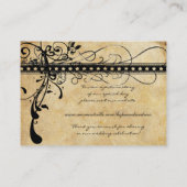 Placement Sélection du menu de la carte Gold Funky Place (Dos)