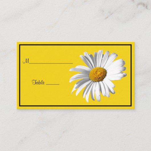 Placement Shasta Daisy - Occasion spéciale Carte de lieu (Devant)