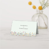 Placement Simple Carte de Table de Mariage Fleur de Menthe V (Dos)
