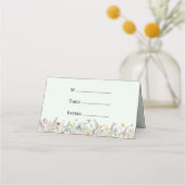 Placement Simple Carte de Table de Mariage Fleur de Menthe V (Devant)