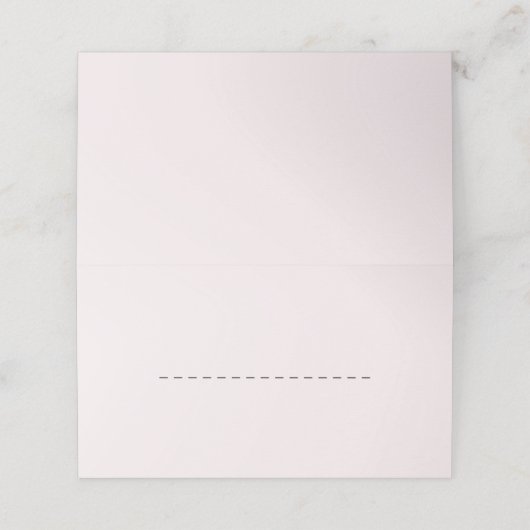 Placement Simple Romantique Pale Blush Classic Carte de séjo (Extérieur déplié)