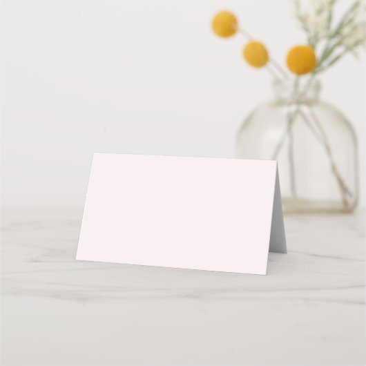 Placement Simple Romantique Pale Blush Classic Carte de séjo (Dos)