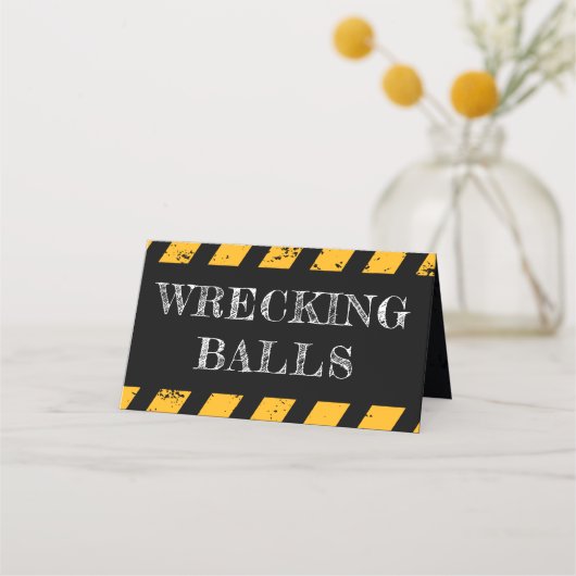 Placement Sous Construction Mention alimentaire Carte de lie (Devant)