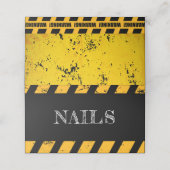 Placement Sous Construction Mention alimentaire Carte de lie (Extérieur déplié)