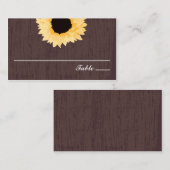 Placement Splendeur de tournesol russe | Carte d'évaluation  (Devant / Derrière)