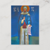 Placement St Anastasius la carte de prière orthodoxe Sinaite (Devant)