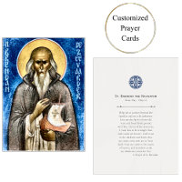 St. Brendan le Navigateur Carte de prière orthodox