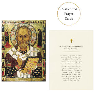 Placement St. Nicholas, le travailleur émerveillé Carte de p