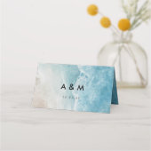 Placement Summer Beach Destination Mariage Carte de lieu pli (Dos)