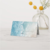 Placement Summer Beach Destination Mariage Carte de lieu pli (Devant)