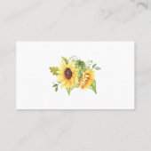Placement Sunflowers Combien de Corks Fête des mariées carte (Dos)