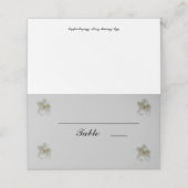 Placement Table pliée de fleurs de Magnolia blanc Carte de l (Extérieur déplié)