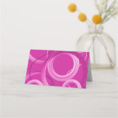 Placement Tableau rose Swirl Numéros de siège Carte de place (Dos)