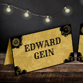 Placement Tableau Spirite Gothique, Carte de Nom Pliée Vinta