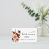 Placement Terre cuite | Combien de baisers Mariage carte de  (Debout devant)