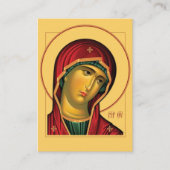 Placement Theotokos - Carte de prière chrétienne orthodoxe (Devant)