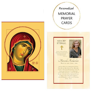 Placement Theotokos - Carte de prière chrétienne orthodoxe