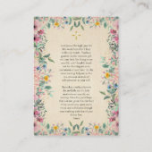 Placement Theotokos et la carte de prière de la grossesse en (Dos)