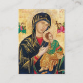 Placement Theotokos et la carte de prière de la grossesse en (Devant)