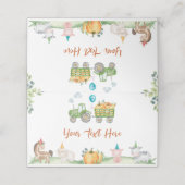 Placement Tracteur vert Animaux de ferme Anniversaire Carte (Extérieur déplié)