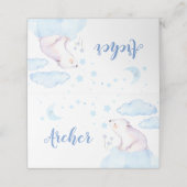 Placement Twinkle scintiller petite carte de place étoile (Extérieur déplié)