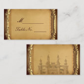 Placement Une fois une carte de place Mariage (Devant / Derrière)