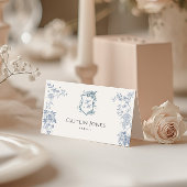 Placement VICTORIA Blue Frech Garden Carte de lieu pliée