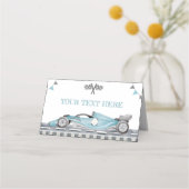Placement Voiture de course Carte d'anniversaire Tente Place (Devant)