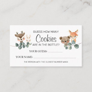 Placement Woodland Combien de Cookies jeu de carte de baby s