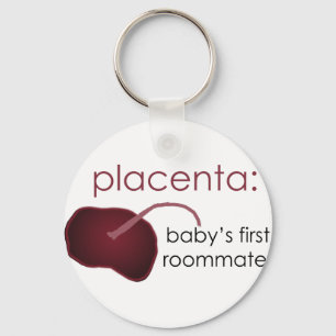 placenta, de eerste kamergenoot van de baby sleutelhanger