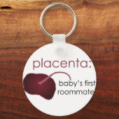 placenta, de eerste kamergenoot van de baby sleutelhanger (Voorkant)