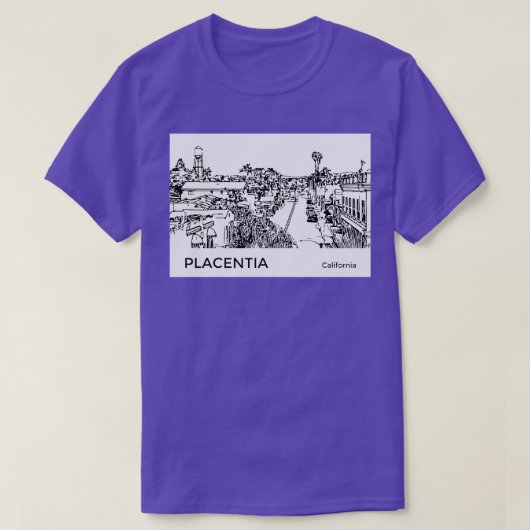 Placentia California T-shirt (Design voorkant)