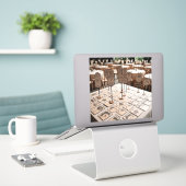 Placer les autocollants de carte pour l'affectatio (Ordinateur portable sur le bureau)