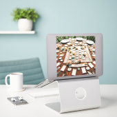 Placer les autocollants de carte pour l'affectatio (Ordinateur portable sur le bureau)