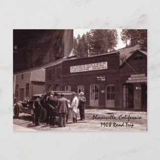 Placerville, California1908 Road Trip Briefkaart