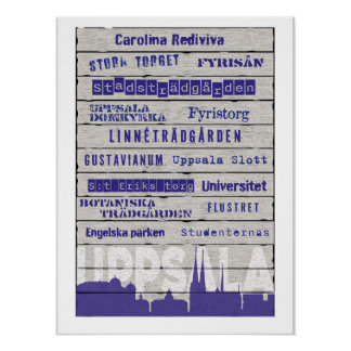 Places in Uppsala Glossy Poster Perfect Poster