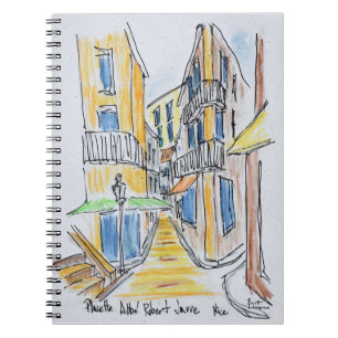 Placette Abbe Robert Jarred Oude Nice, Frankrijk Notitieboek