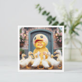 Placez mon visage dans l'image, carte de canards e (Debout devant)