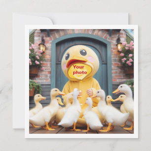 Placez mon visage dans l'image, carte de canards e