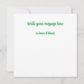 Placez mon visage dans l'image, carte de grenouill (Dos)