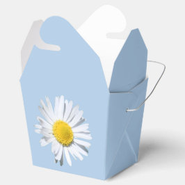 Placid Blue Daisy Wedding Favor Box Bedankdoosjes