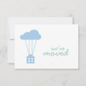 Placid Blue House & Cloud Houseéchant Invitation (Devant)