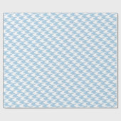 Placid Blue & White Houndstooth Patroon Cadeaupapier (Vlak)
