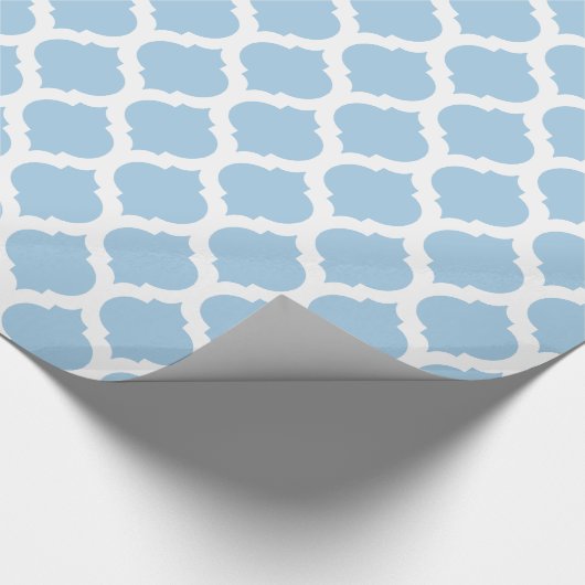 Placid Blue & White Moroccan Pattern Cadeaupapier (Hoek)
