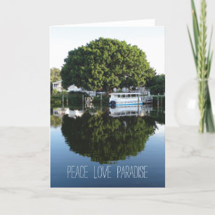 Placida Harbour Club heeft Wenskaart Peace gevouwe Kaart