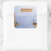 Placing the Last Link Vierkante Sticker (Tas)