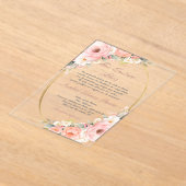 Placrylique rose Quinceanera invitation (Poser)