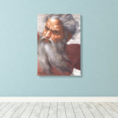 Plafel voor sistine-chapel canvas afdruk (Insitu (Houten vloer))